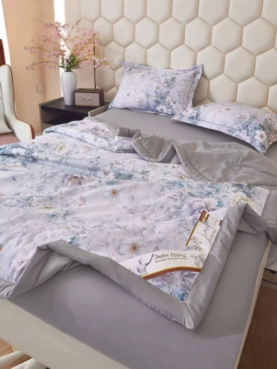 Комплект постельного белья EMEN BRAND XB в атласную полоску, 100% хлопок, 4 предмета