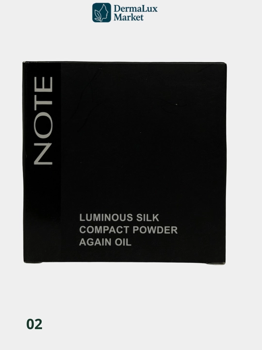 Kompakt upa NOTE Luminous-yog‘ni nazorat qiladi, yengil, silliq mat effekt, tabiiy ko‘rinish