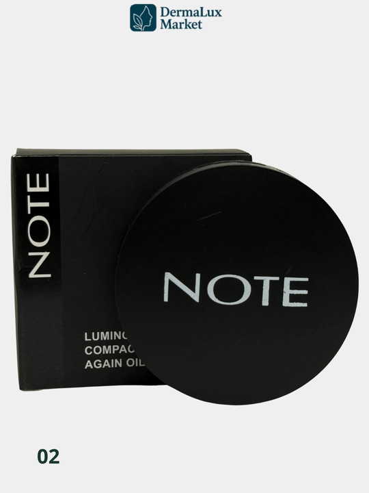 Kompakt upa NOTE Luminous-yog‘ni nazorat qiladi, yengil, silliq mat effekt, tabiiy ko‘rinish