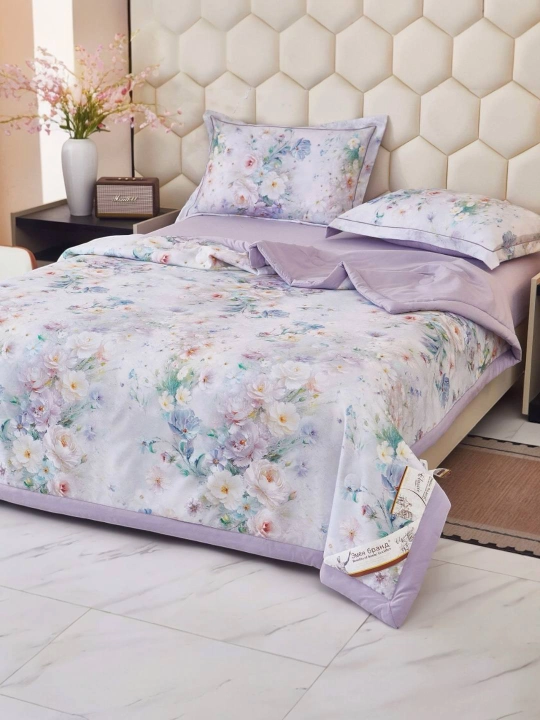 Комплект постельного белья EMEN BRAND XB в атласную полоску, 100% хлопок, 4 предмета - 