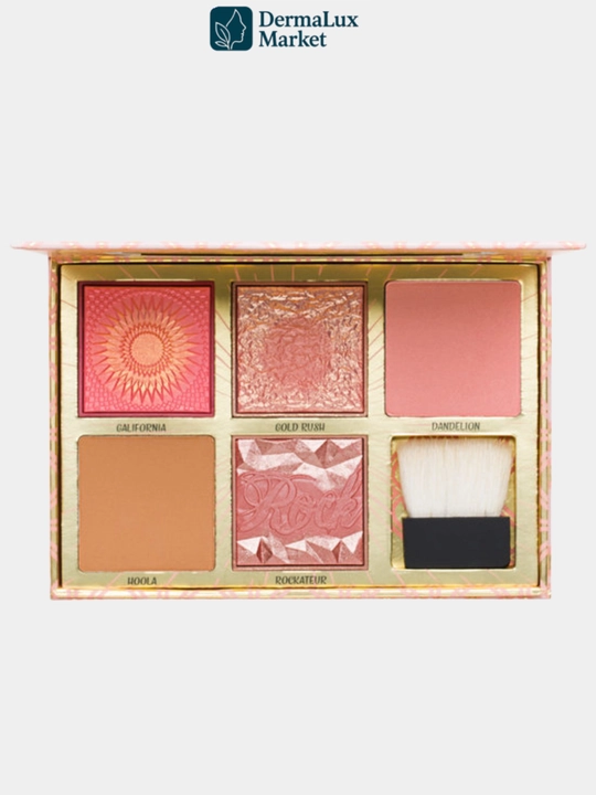Палетка для лица Benefit Blush Bar –румяна и хайлайтеры,натуральные оттенки,стойкий эффект