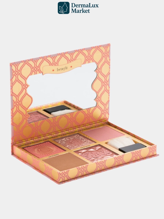 Палетка для лица Benefit Blush Bar –румяна и хайлайтеры,натуральные оттенки,стойкий эффект