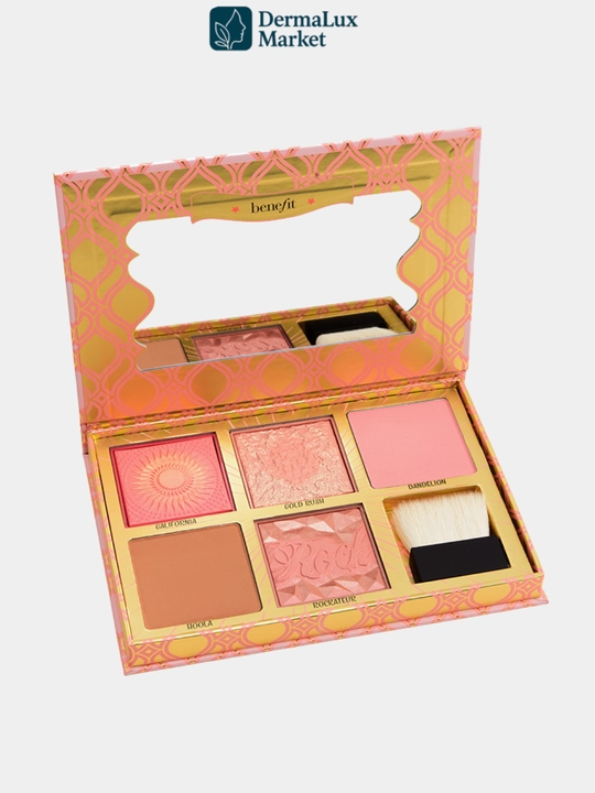 Палетка для лица Benefit Blush Bar –румяна и хайлайтеры,натуральные оттенки,стойкий эффект