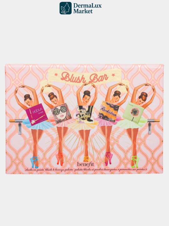 Палетка для лица Benefit Blush Bar –румяна и хайлайтеры,натуральные оттенки,стойкий эффект