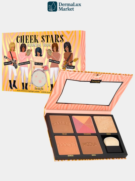 Rumyana, bronzer va haylayterlar Benefit CheekStars palitrasida - tabiiy va barqaror ranglar