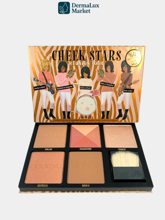 Rumyana, bronzer va haylayterlar Benefit CheekStars palitrasida - tabiiy va barqaror ranglar
