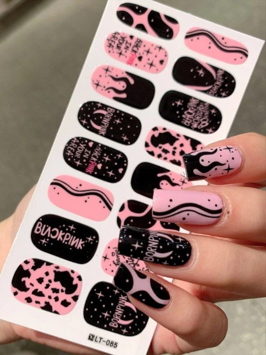 Tirnoqlar uchun stikerlar, manikyur uchun stiker, plyonka