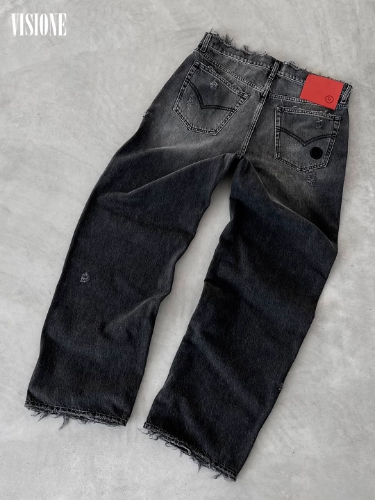 Keng baggi jinsi shimlar Reaven, erkaklar, ayollar va o‘smirlar uchun, o‘lchamlari S-XL
