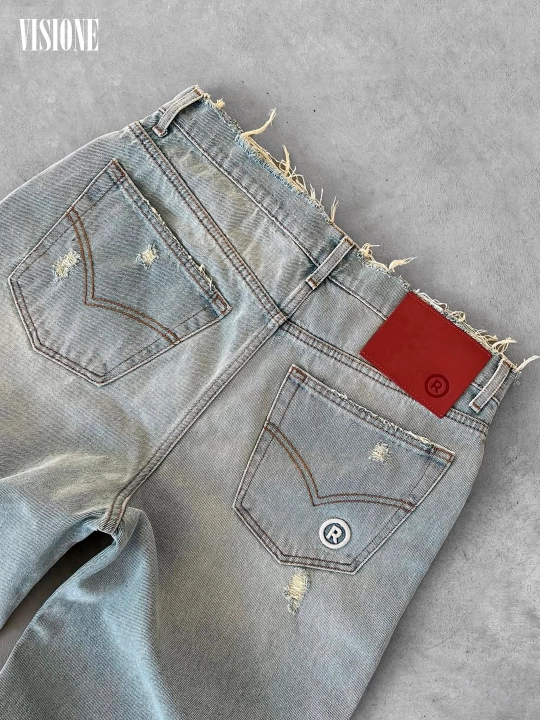 Keng baggi jinsi shimlar Reaven, erkaklar, ayollar va o‘smirlar uchun, o‘lchamlari S-XL