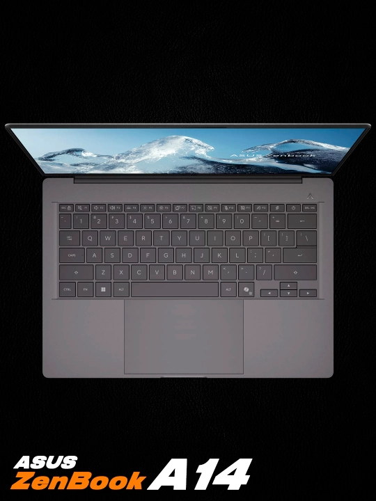 Asus Zenbook A14 / 14" WUXGA OLED / Snapdragon X1 / Adreno GPU / 16ГБ LPDDR5X / 512ГБ SSD
