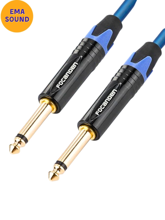 Focanden Audio Kabel Mono Musiqa Asboblari uchun jack 6.35mm