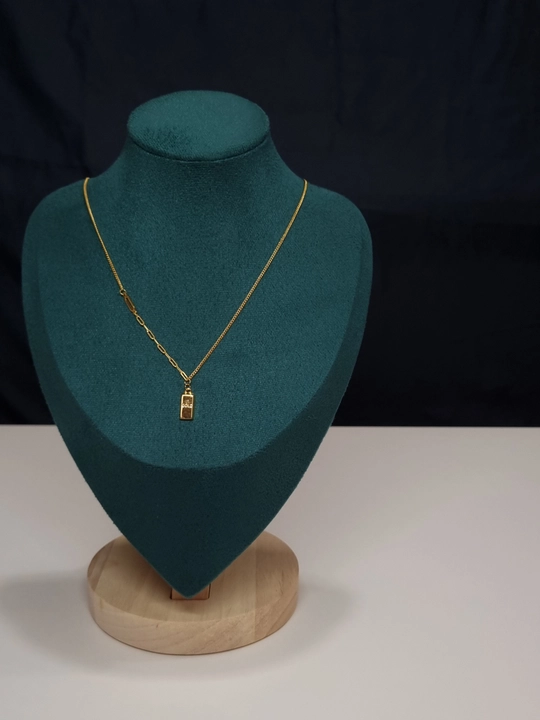 Женский кулон "GOLD" с цепочкой, из серебра 925 пробы, с позолотой, бренд "ALIXANDRA"