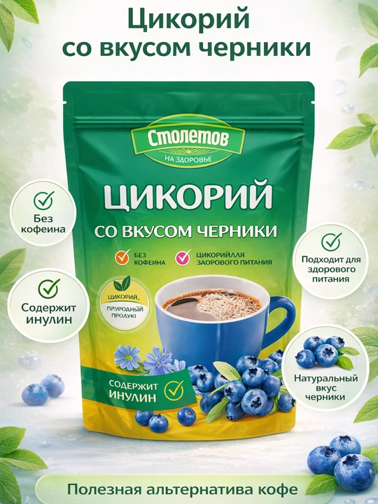 Ichimlik kofe hindibo Stoletov Blueberry yangi, 100 g - 