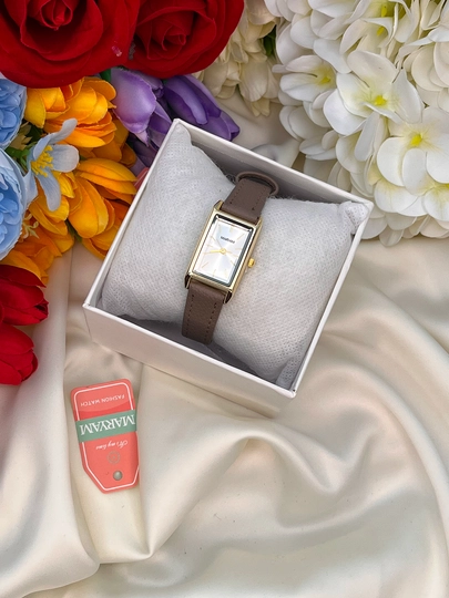 Элегантные прямоугольные наручные часы для женщин — LWATCHS-65W0167-ЗЕЛЕН