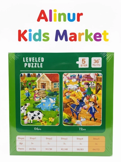 Bolalar uchun mevali LEGO puzzle to‘plami 4 tasi 1 da: ramkali, texnika, 3D rivojlantiruvchi - 
