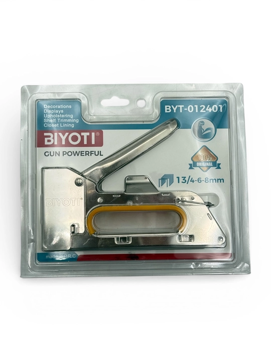 Степлер BIYOTI Heavy Duty (тип 13): металлический корпус, скобы 4–8 мм (арт. BYT-012401)