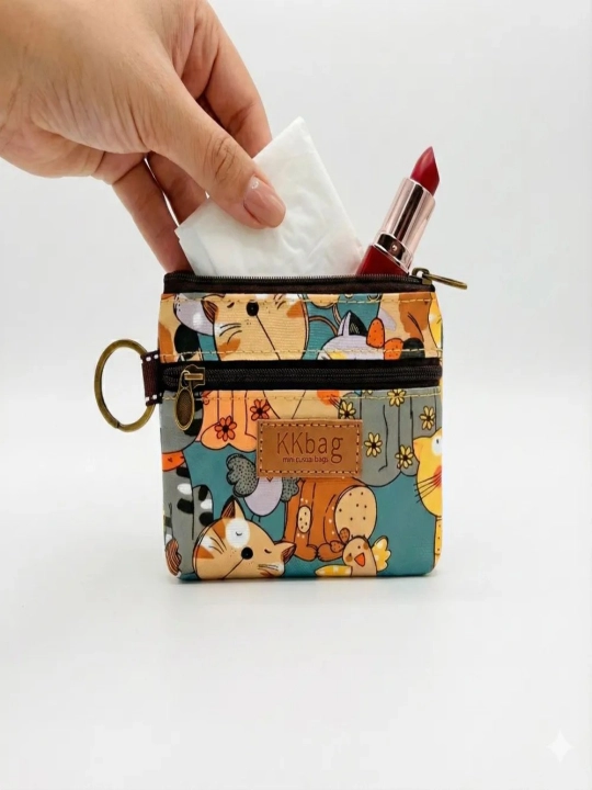MatYm padlari uchun kichik kosmetik sumka / Qizlar uchun kosmetik sumka
