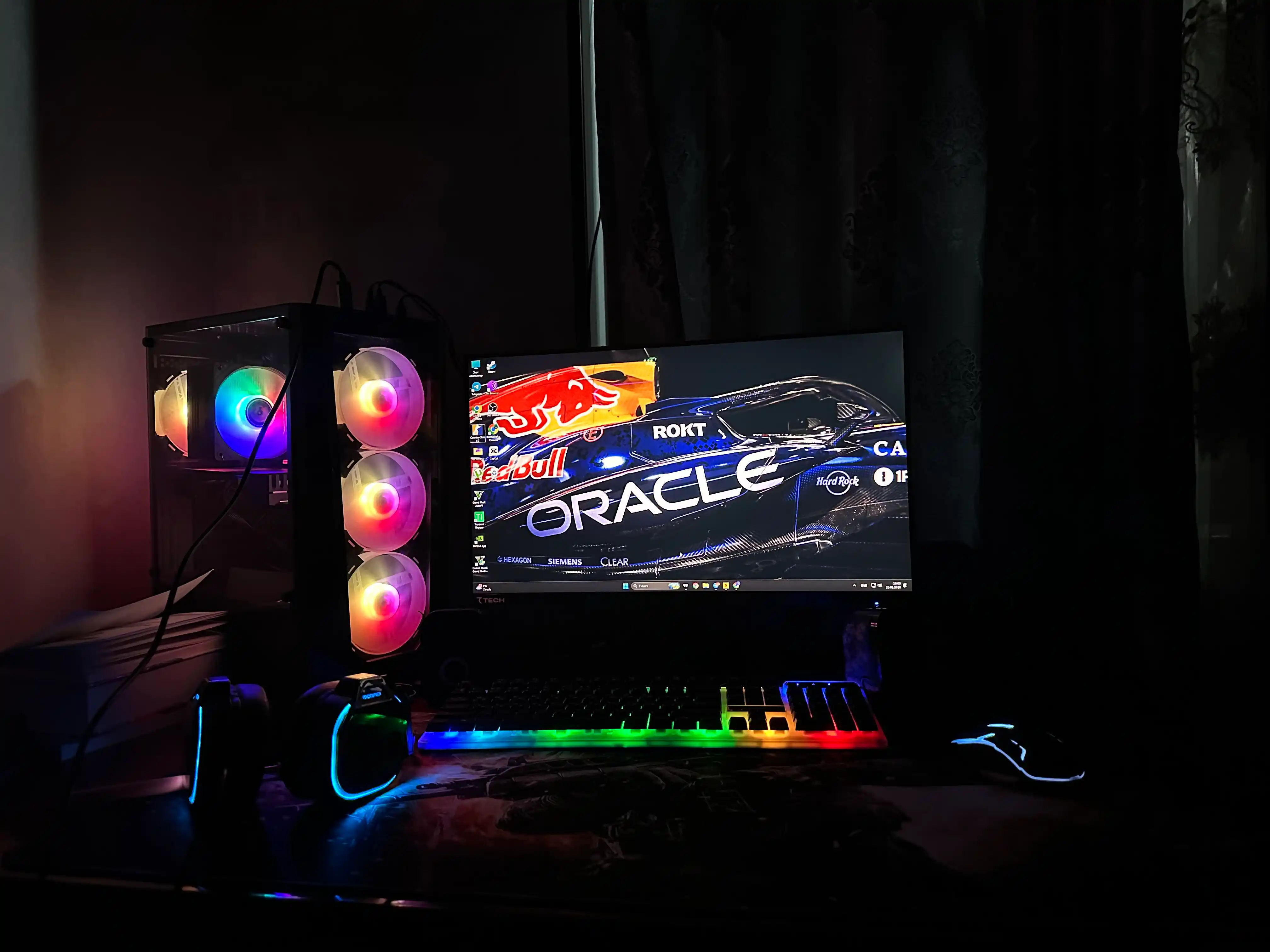 Комплект ПК: i3, i5 12-е поколение, RX580, GTX1660S, RTX2060S, 16GB DDR4, 24' 180Hz монитор