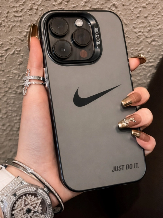 Чехол Nike, Чехол Nike матовый, Чехол матовый с принтом, Чехол Nike стильный, Чехол