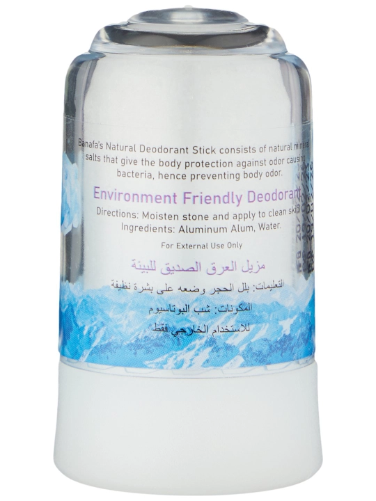 Banafa mineral dezodorant-stiki, tabiiy kristall, 70 gr