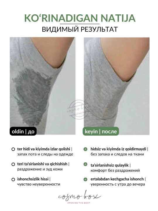 Banafa mineral dezodorant-stiki, tabiiy kristall, 70 gr