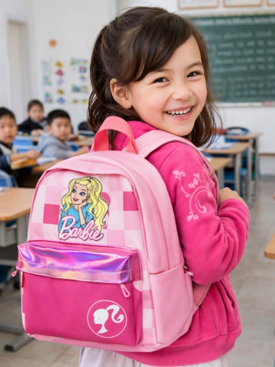 Рюкзак Barbie, детский рюкзак Barbie, рюкзак для девочки, розовый рюкзак Barbie