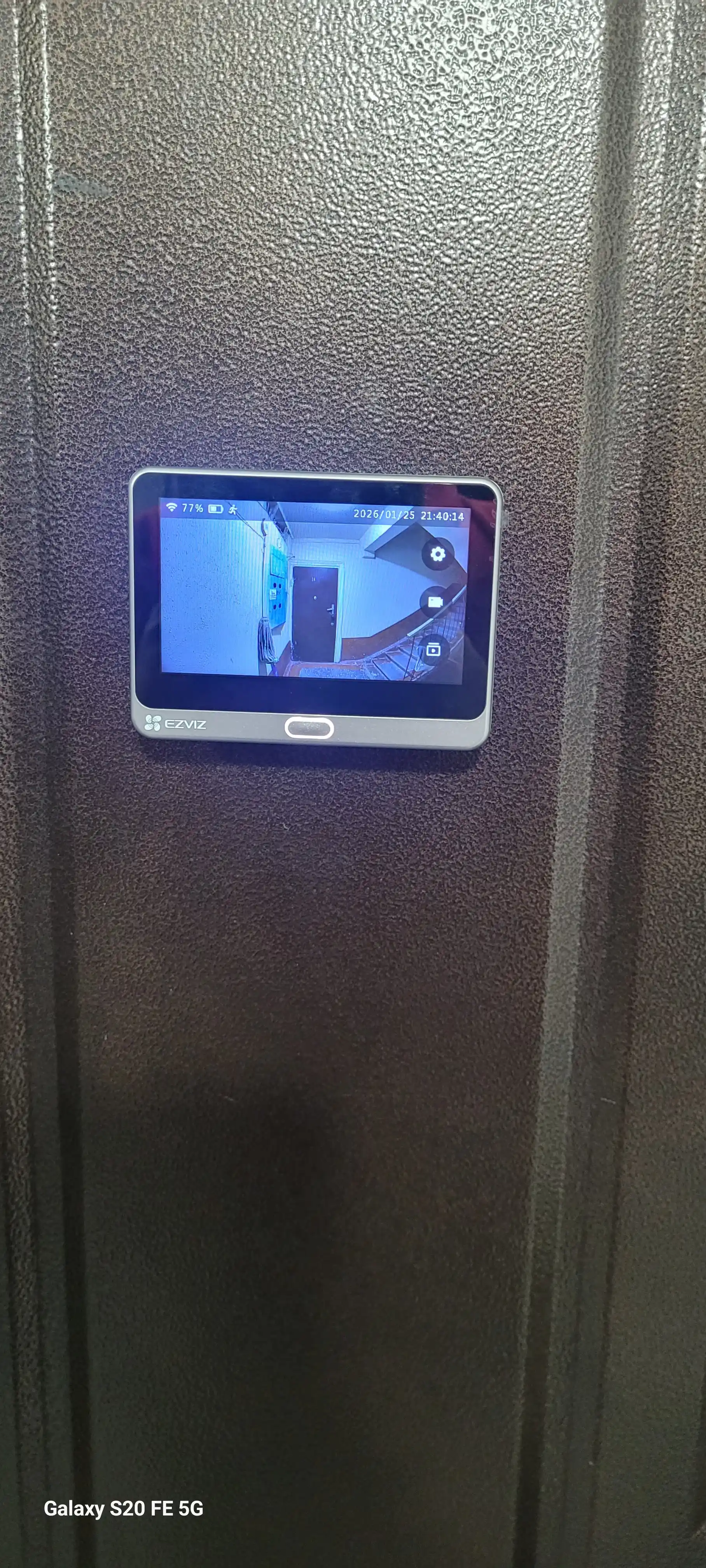 Eshik uchun glazok, sensorli, Wi-Fi, kamera, DP2 3MP, EZVIZ, yaqinlik sensori
