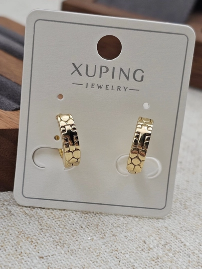 Серьги для девочек и женщин, Xuping — 1001PRT-XUPINGX-БЕЖЕВ