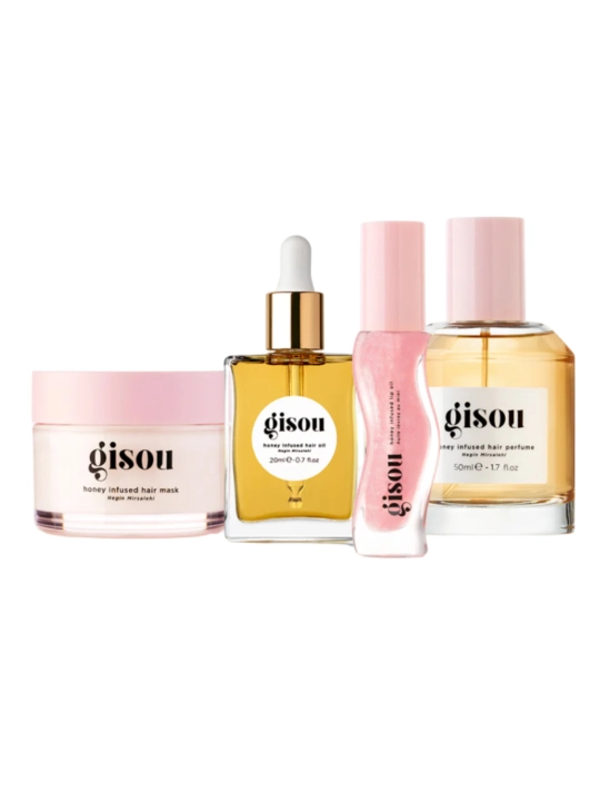 Gisou Honey Gloss Hydration Heroes sovg‘a to‘plami, 8, 20, 25, 50 ml