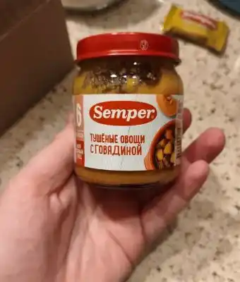 Semper "Mol go‘shti bilan dimlangan sabzavotlar" (100g x 6)