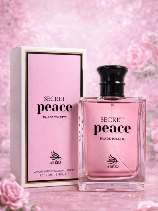 Ayollar uchun atir Areej Secret Peace yengil va nafis gulli-mevali ifor