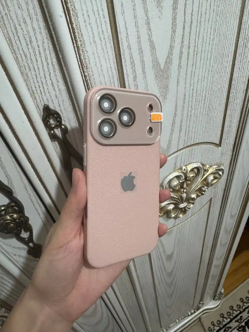 Чехол на iPhone 14, 15, 16, 17, Pro, Max, Plus, Air, цветной, кожаный