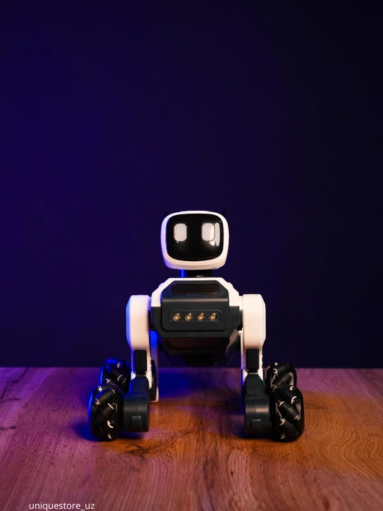 Interaktiv robot it o‘yinchoq, harakatlanuvchi, LED yoritgichli, bolalar uchun aqlli o‘yin