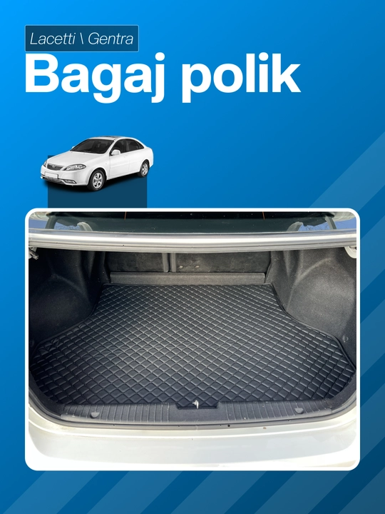 Коврик в багажник автомобиля из эко-кожи для Cobalt, Lacetti, Onix, Tracker, BYD