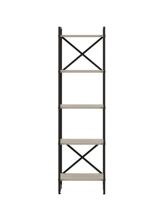 Stellaj AIKO Krosses mk, polka uy va ofis uchun, loft uslubida, 50 x 40 x 180 sm