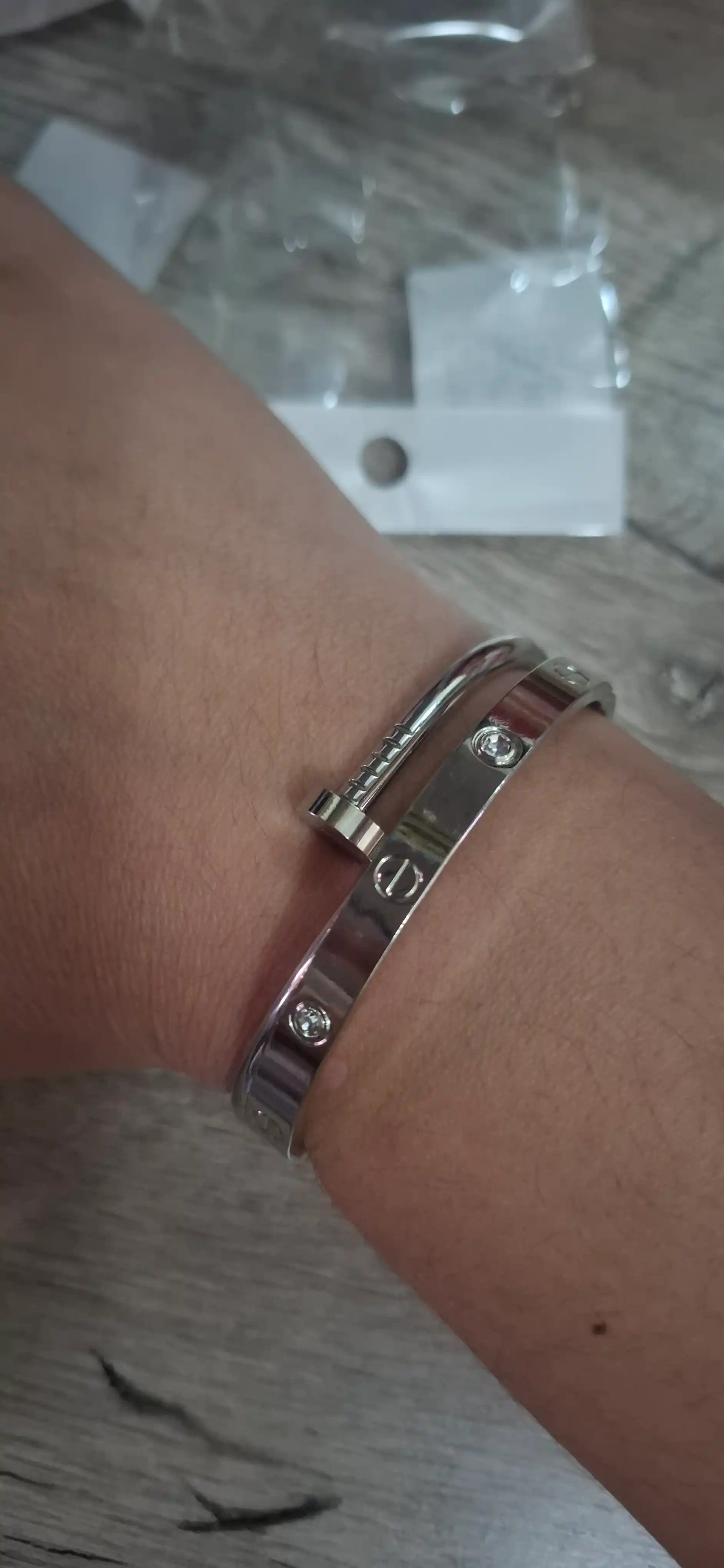 Набор браслетов "Гвоздь" Cartier, украшения на руку, женский комплект, бижутерия