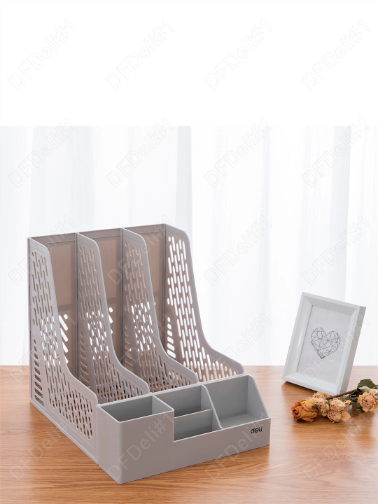 Vertikal lotok, 3 dona 00112 (kulrang) Deli, 00112-EZ