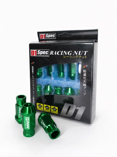 Гайки колесные D1 Spec M12×1,5×50, 26 г, дюраль, комплект 20 шт — CTSMS-CTSD1LN26-ЗЕЛЕН