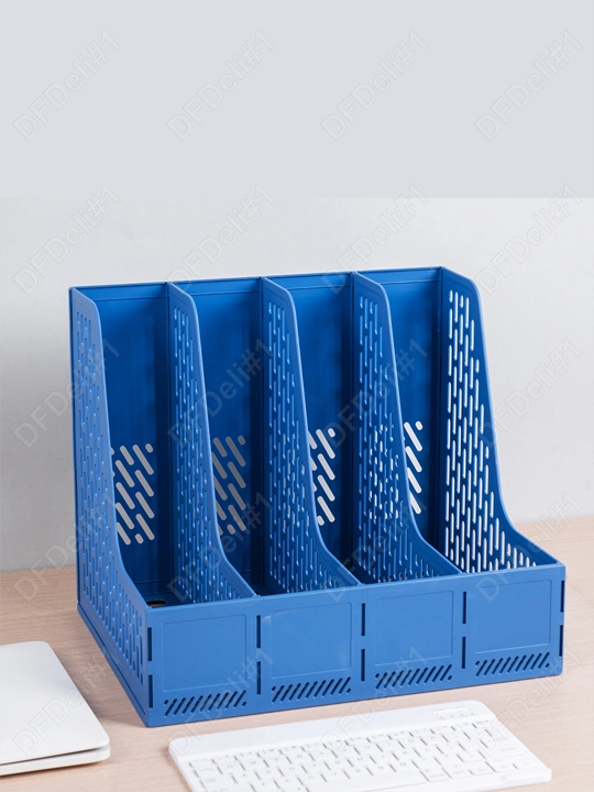 Vertikal lotok, 4 bo'limli 9844 (qora) Deli, 9844-bk