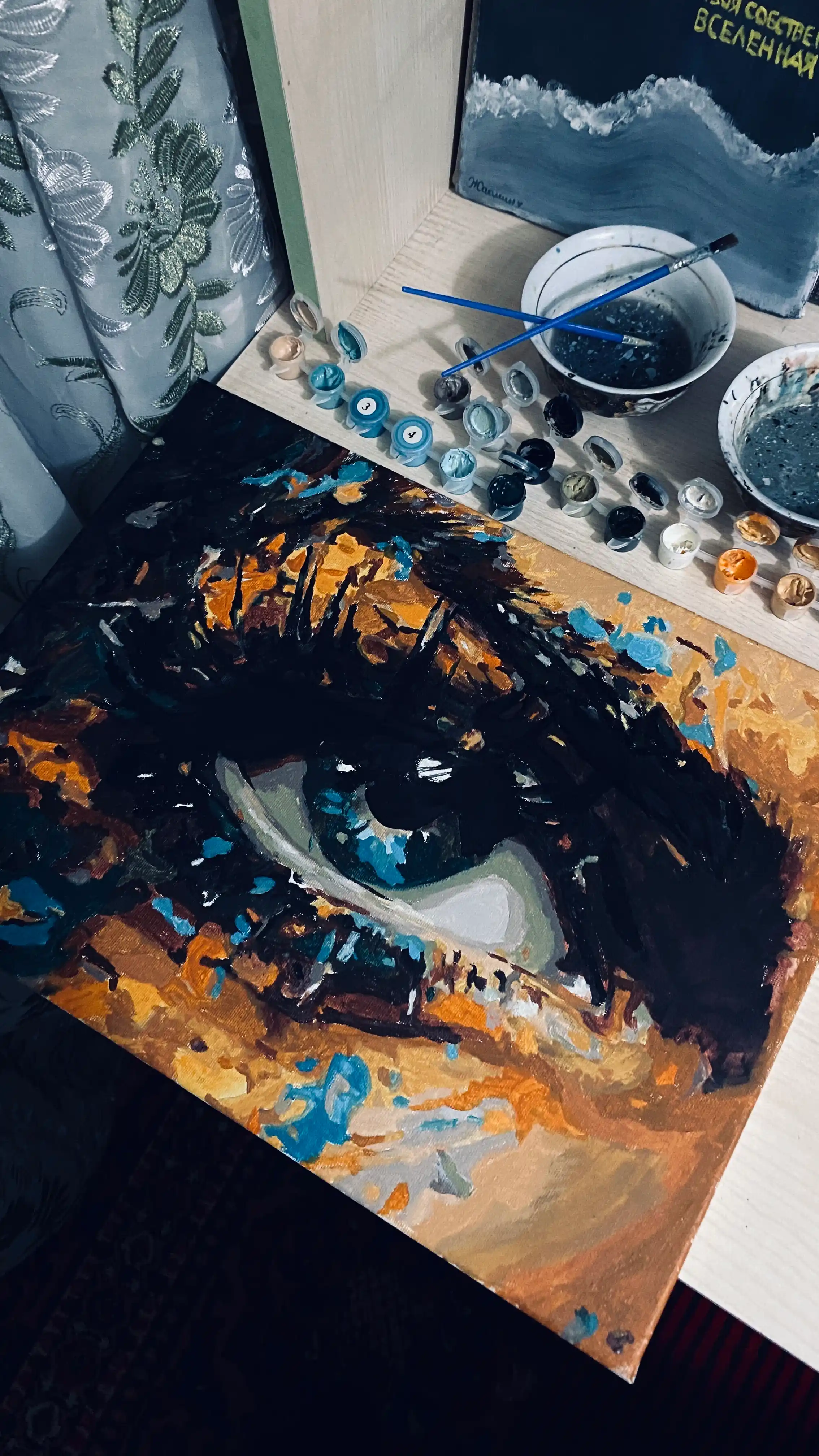 Raqamlar bo'yicha rasm Skystore Odamlar, asosli ramkaga tortilgan, 30 x 40 sm