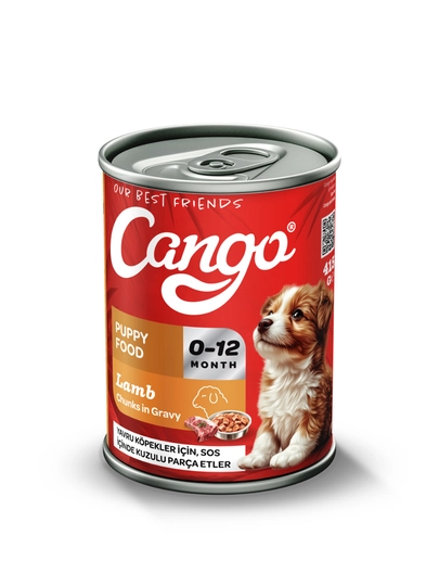Влажный корм Cango для щенков с ягнёнком в соусе, 415 г
