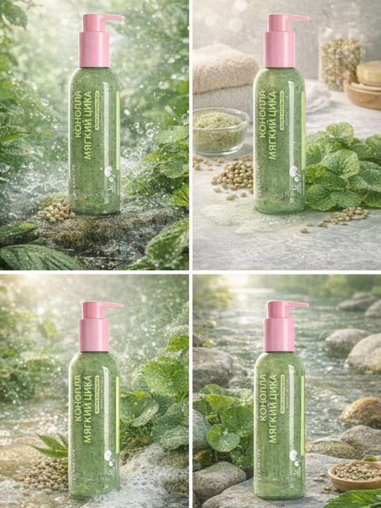 Пенка для умывания YUZU Self Foaming, CICA HEMP SEED 3 in1 Cleanser, 200 мл
