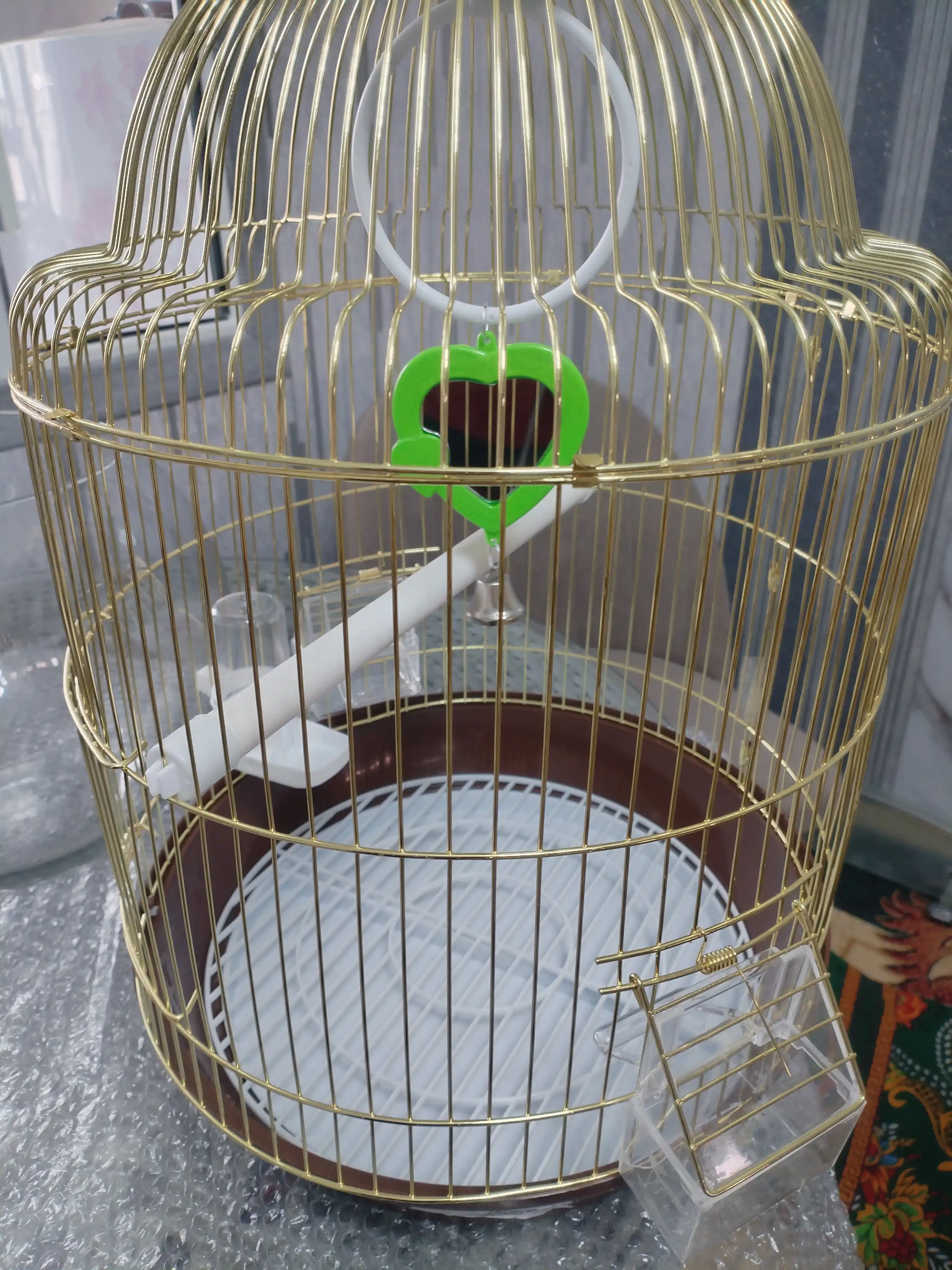 Игрушка для попугая, зеркало