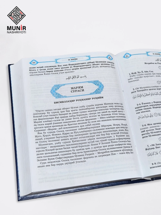 "Qur'oni Azim" muxtasar tafsiri Shayx Alouddin Mansur, 3 xil variantda
