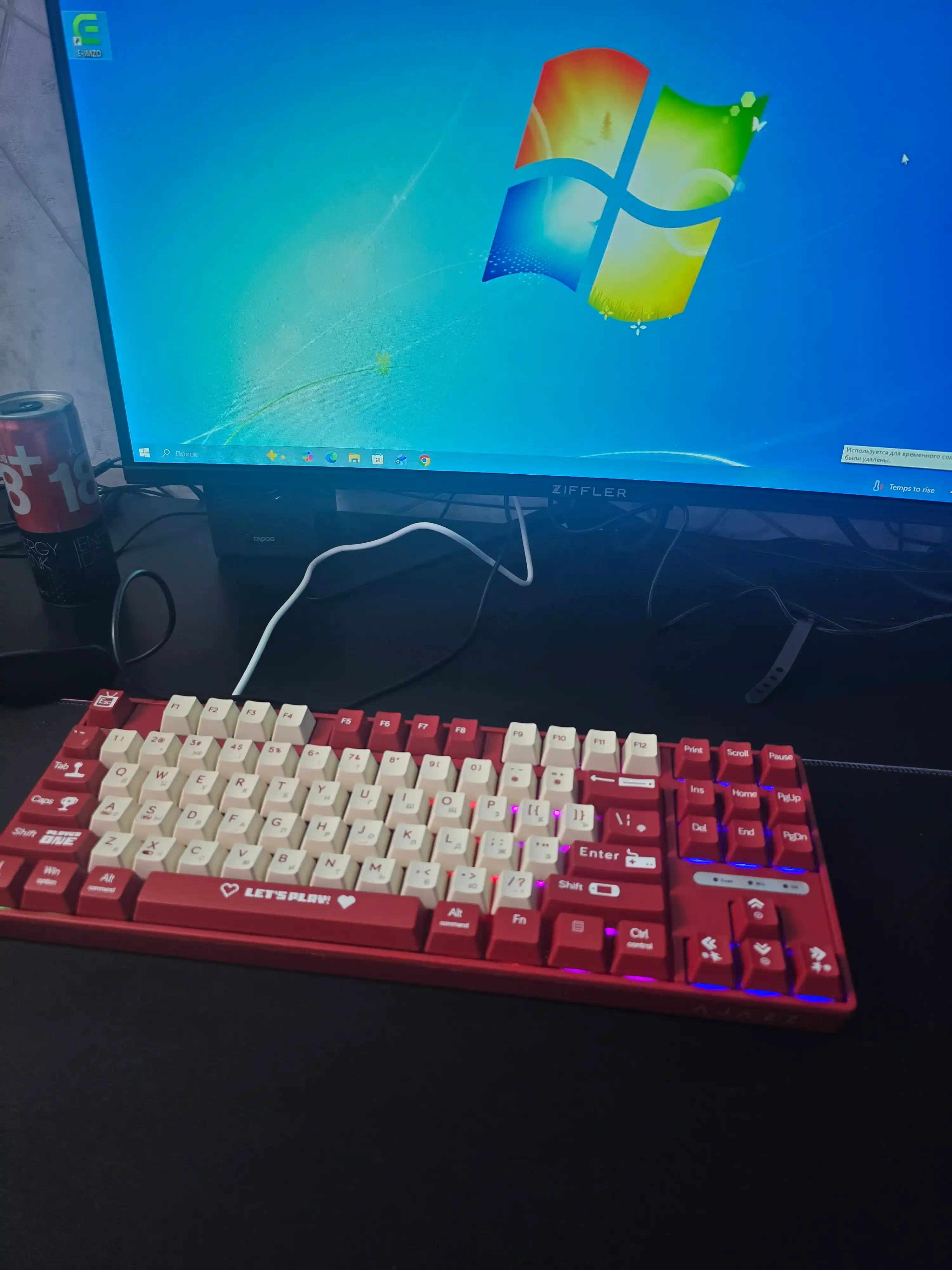 Mexanik O‘yin Klaviaturasi AJAZZ AK870MC, Simli USB Type-C, 87 Tugmali, Hot-Swap