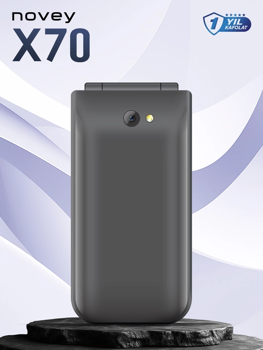 Novey X70 mobil telefon-raskladushka, 2 SIM, kamerasiz, knopkali