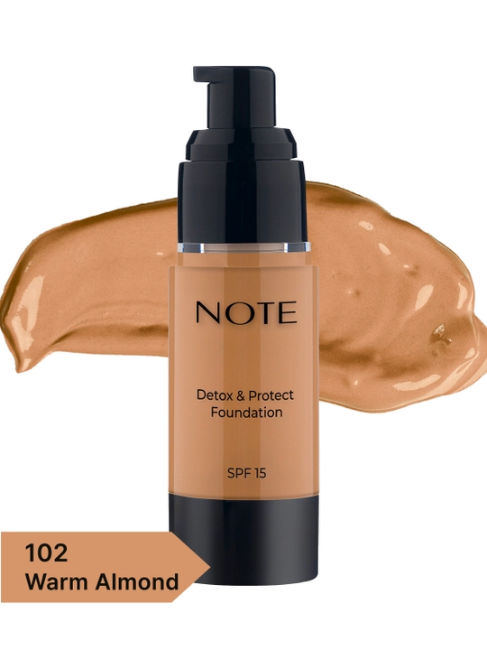 Тональный крем NOTE Detox and Protect Foundation SPF15, 30 мл