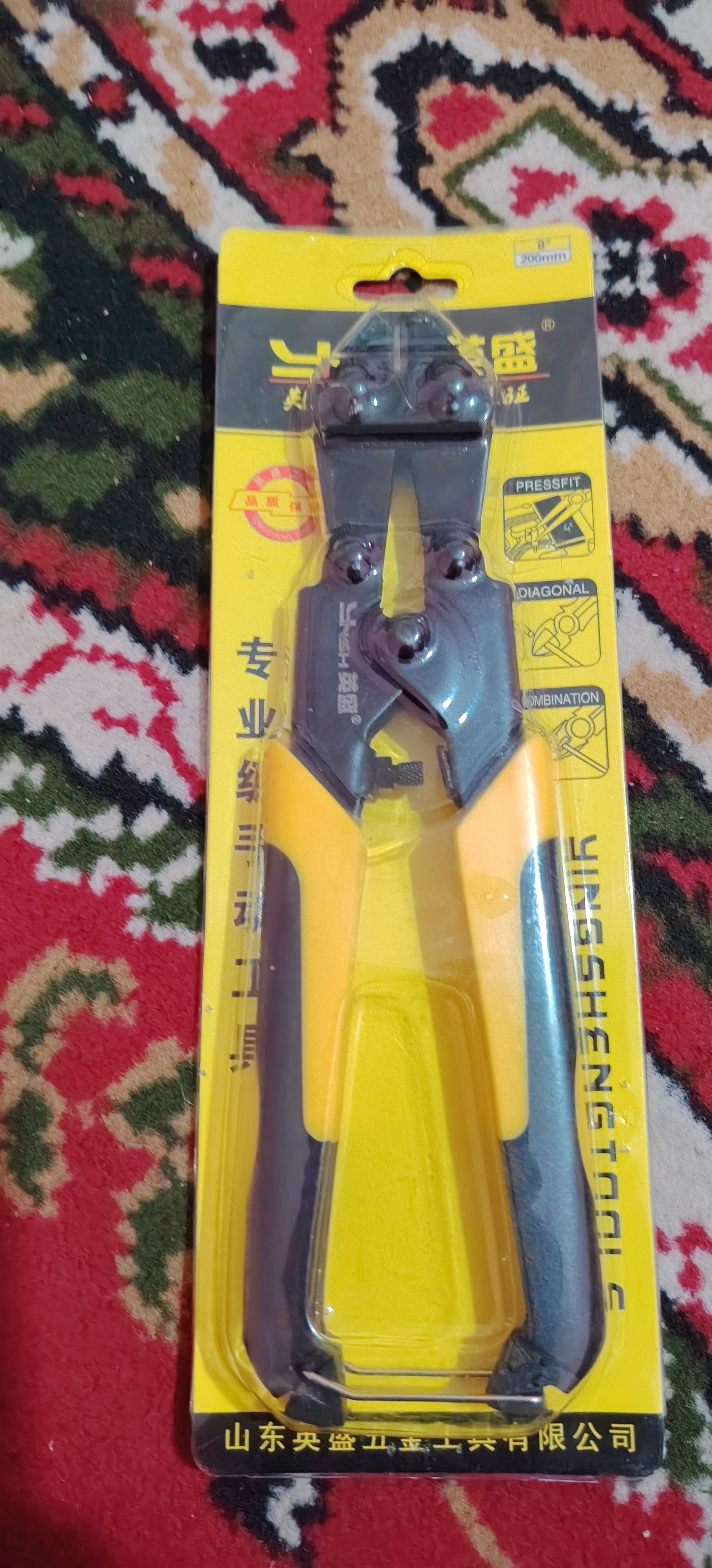 3,5 mm 200mm gacha bo‘lgan sim uchun bolt kesuvchi qisqich