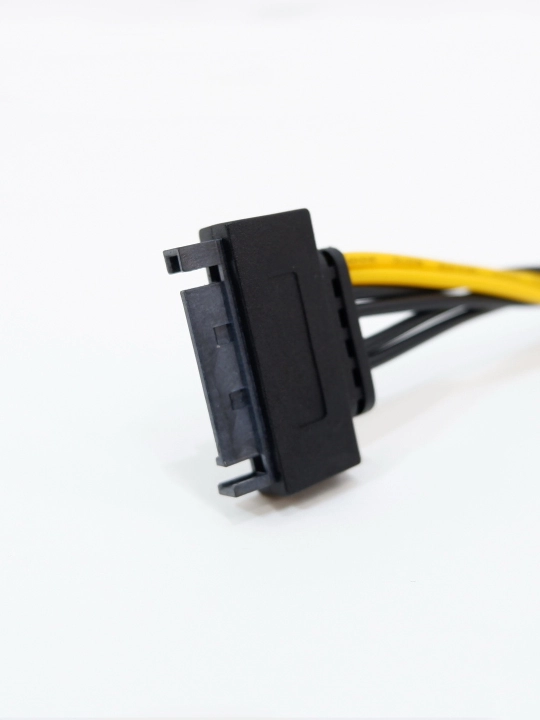 Кабель питания видеокарт, переходник SATA, 6+2 pin, 15 Pin - 6+2 Pin, 0.2 м