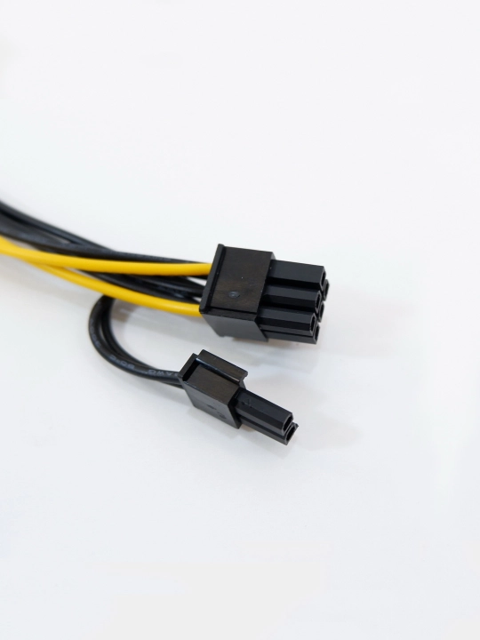 Кабель питания видеокарт, переходник SATA, 6+2 pin, 15 Pin - 6+2 Pin, 0.2 м